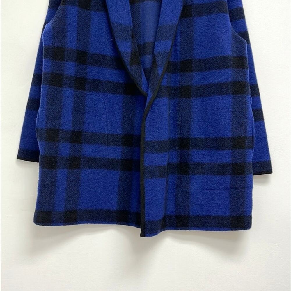 Nordstrom Aspen Oversized Plaid Wool-Blend Open Front Cozy Cabin Shacket - Med - Picture 8 of 9